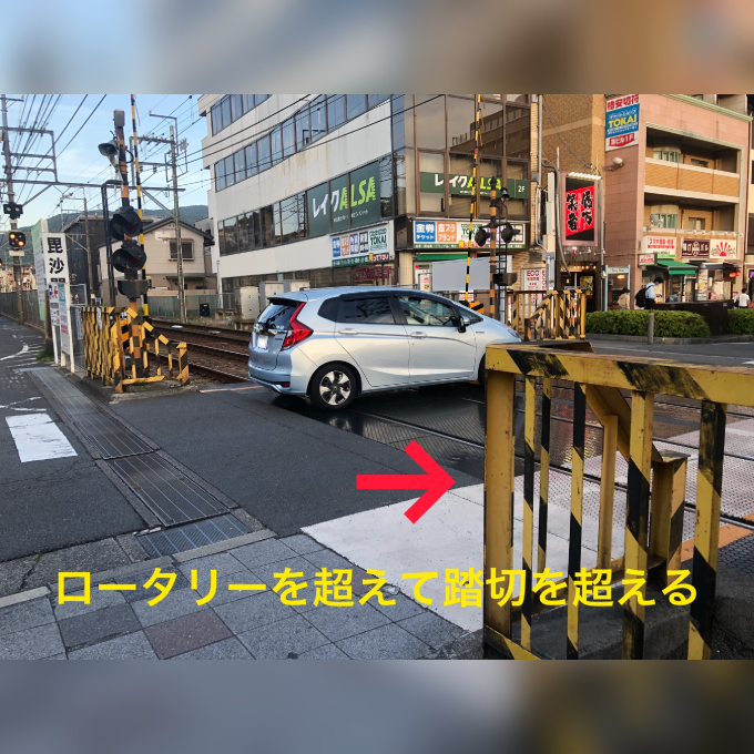 JR山科駅の入り口から京都の整体院【宙‐SOLA‐治癒院】へのルート2